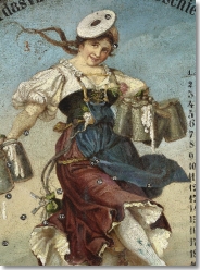 Waitress with half-litre beer mugs (Photo: Centre of Bavarian History, Augsburg)
