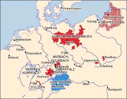 Vergrößerung der Karte zu 1525