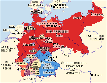 Vergrößerung der Karte zu 1871