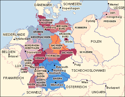 Vergrößerung der Karte zu 1948