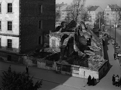 Mauerreste nach der Zerstörung, © Staatliches Bauamt Aschaffenburg