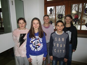 Schülerinnen und Schüler des Fotoprojekts an der Mittelschule Oberammergau