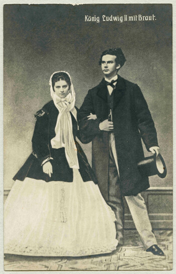 Sophie Charlotte mit ihrem Verlobten König Ludwig II. © Haus der Bayerischen Geschichte 