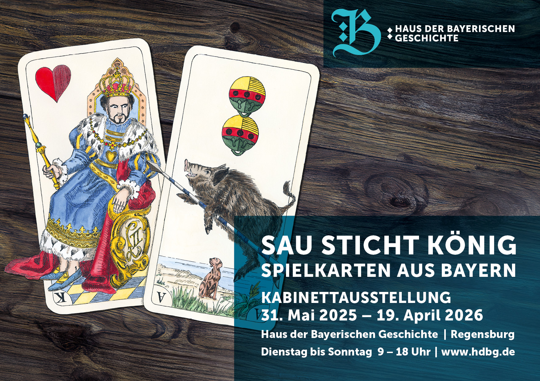 Motiv Kabinettausstellung „Sau sticht König – Spielkarten aus Bayern“