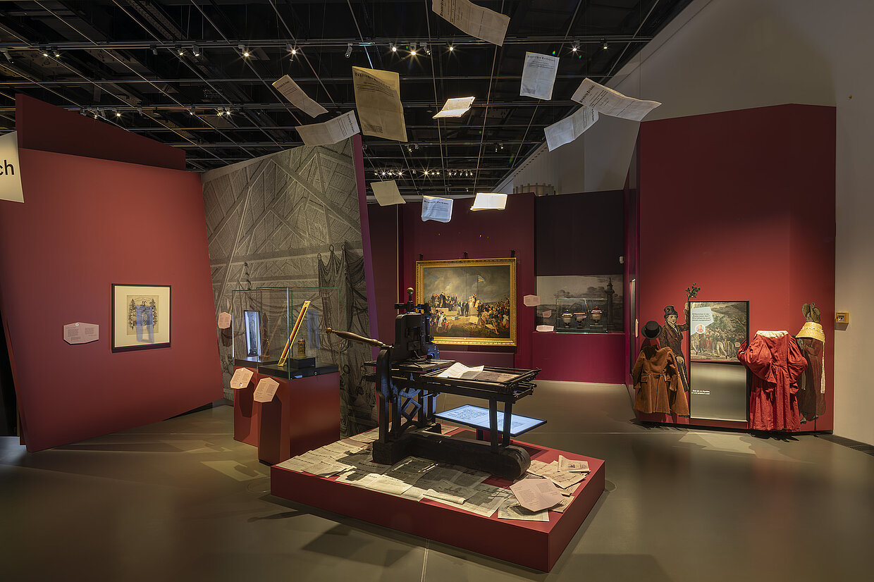 Blick in Abt. 5 der Bayerischen Landesausstellung 2025 © Haus der Bayerischen Geschichte | Foto: www.altrofoto.de