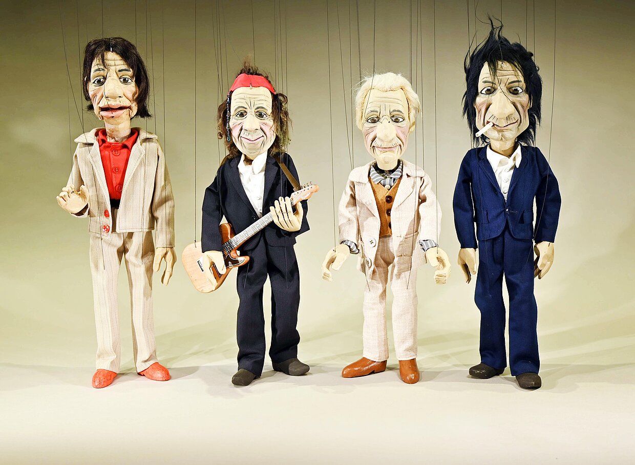 Marionetten Rolling Stones © Augsburger Puppenkiste® | Foto: Florian Moch
