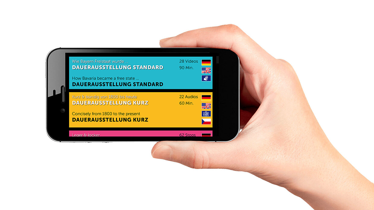 Schnell und unkompliziert: der Mediaguide auf Ihrem Smartphone. © Haus der Bayerischen Geschichte