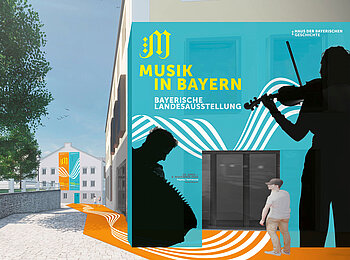 Eingangsvisualisierung zur Bayerischen Landesausstellung 2026