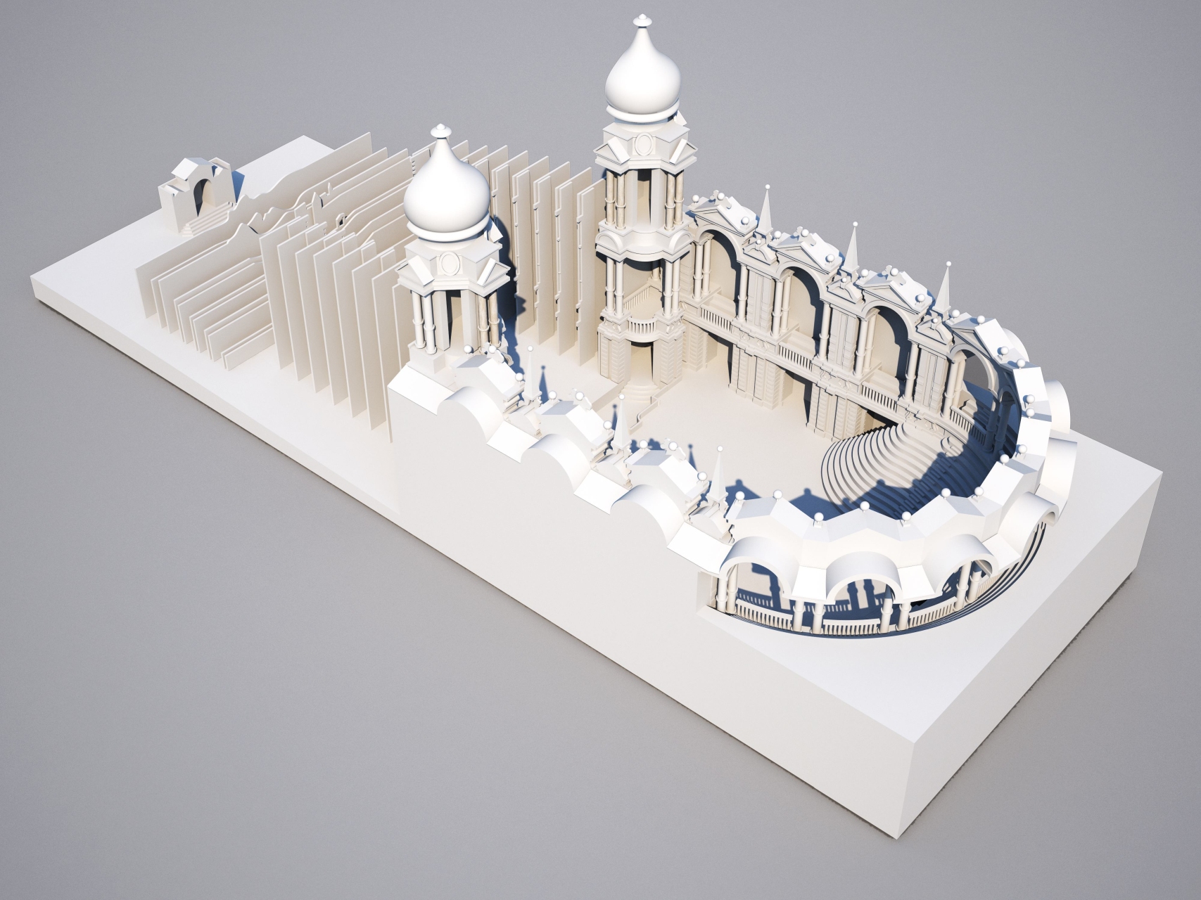 Architectural model: Costanza e fortezza  © KHM-Museumsverband, Theatermuseum, Vienna