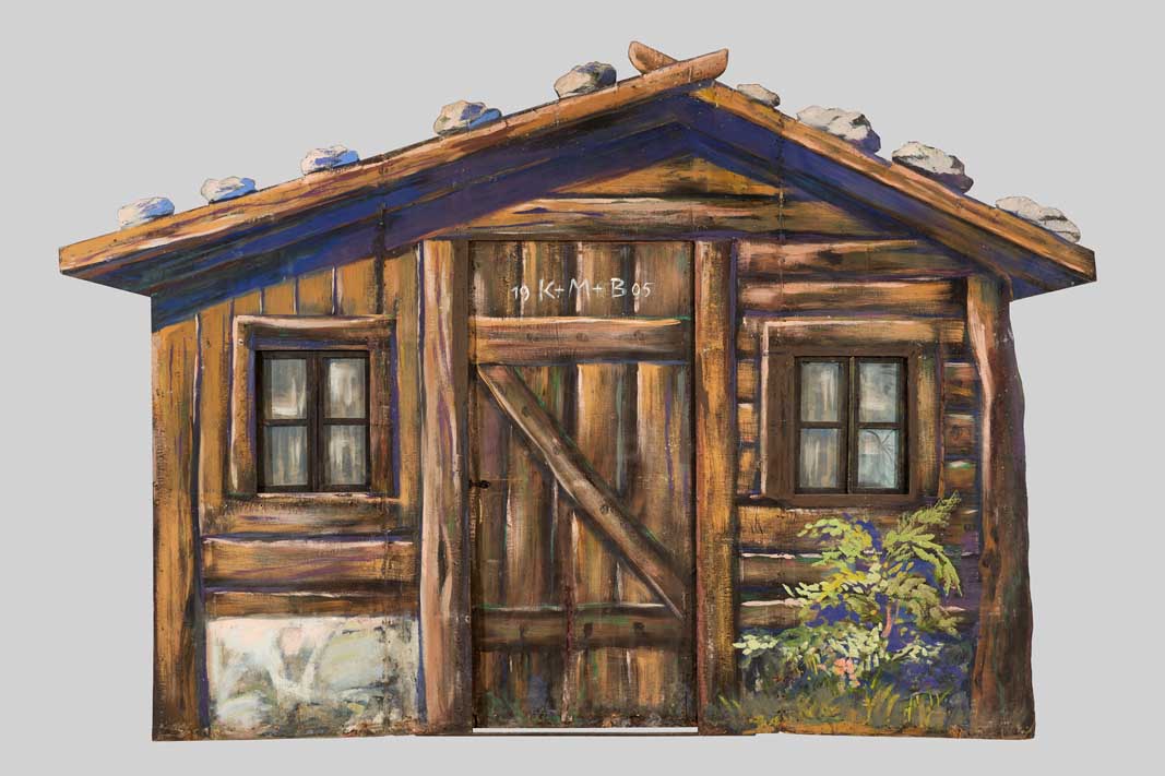 Berchtesgadener Bauerntheater Kulisse "In freier Gegend", 1920-1950