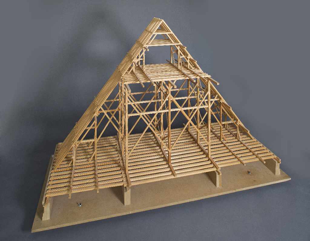 Dachstuhlmodell der Münchner Frauenkirche