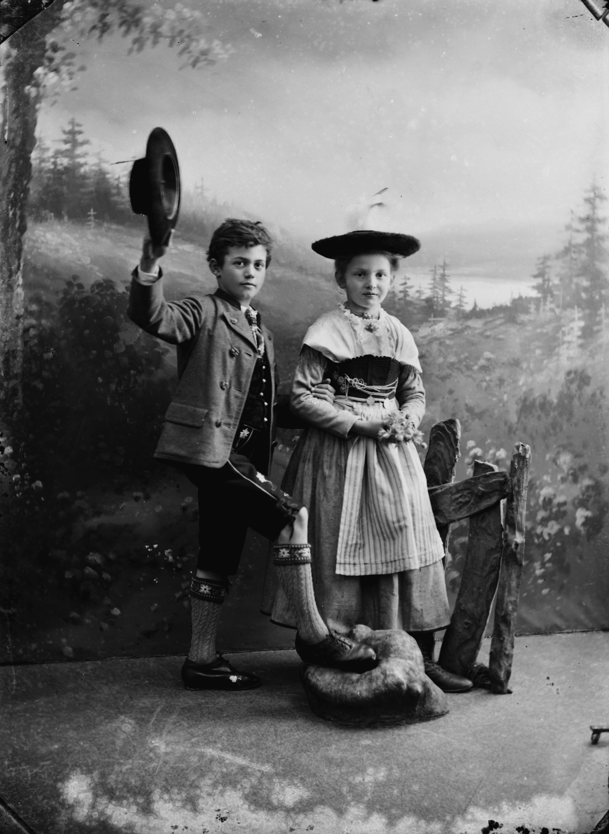 Aufnahme aus dem Fotostudio von Georg Pöltl, um 1910