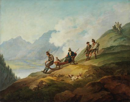 Philipp von Foltz zugeschrieben, Max II. bei der Abfahrt nach der Jagd, 1850-1865