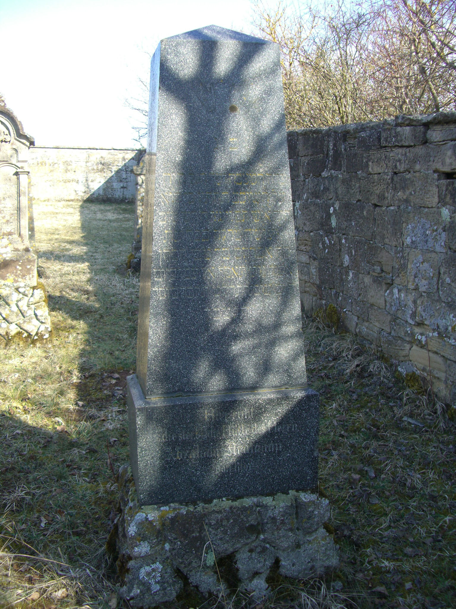 Jüdischer Friedhof Sulzdorf a. d. Lederhecke, März 2010 (Foto: Kreisheimatpfleger Reinhold Albert, Sulzdorf)