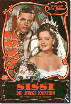 In den fünfziger Jahren blühten Heimatfilm und historisches Idyll. Romy Schneider feierte als Kaiserin „Sissi“ sensationelle (und bis heute anhaltende) Erfolge.